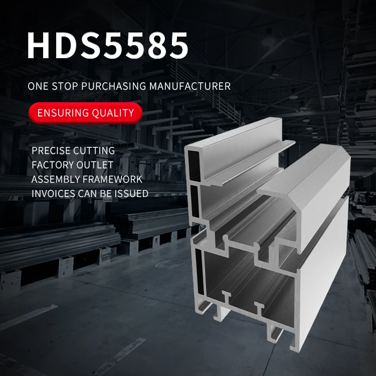 5585 Extruded Industrial Aluminum Profile 2.5 Times Speed Line 25.4 Pitch Chain BS25-C208A Aluminum Alloy Profile supplier