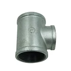Reducer Threaded Pipe Fitting Galvanized Iron Malleable Iron GI Pipe Fitting Tees Forging Female Thread Bsp Reducer Tee
