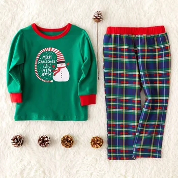 Christmas parents' and children's set printed household clothes and pajamas for Women/Men/Boys/Girls Christmas sleepwear