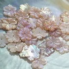 Shell Beads For Jewelry Wholesale Exquisite Mother Of Pearl Shell Carved Flower Beads For Jewelry