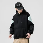 2 Tones Men Hoodies Custom Pullover Heavyweight 100% Cotton Fleece Hoodies