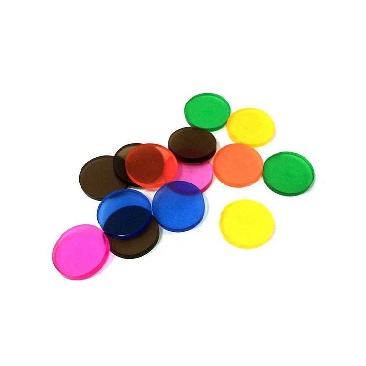 1000 x 22mm Plastic Board Games Counters Tiddly Chips Tokens Numracy 12 Colours 