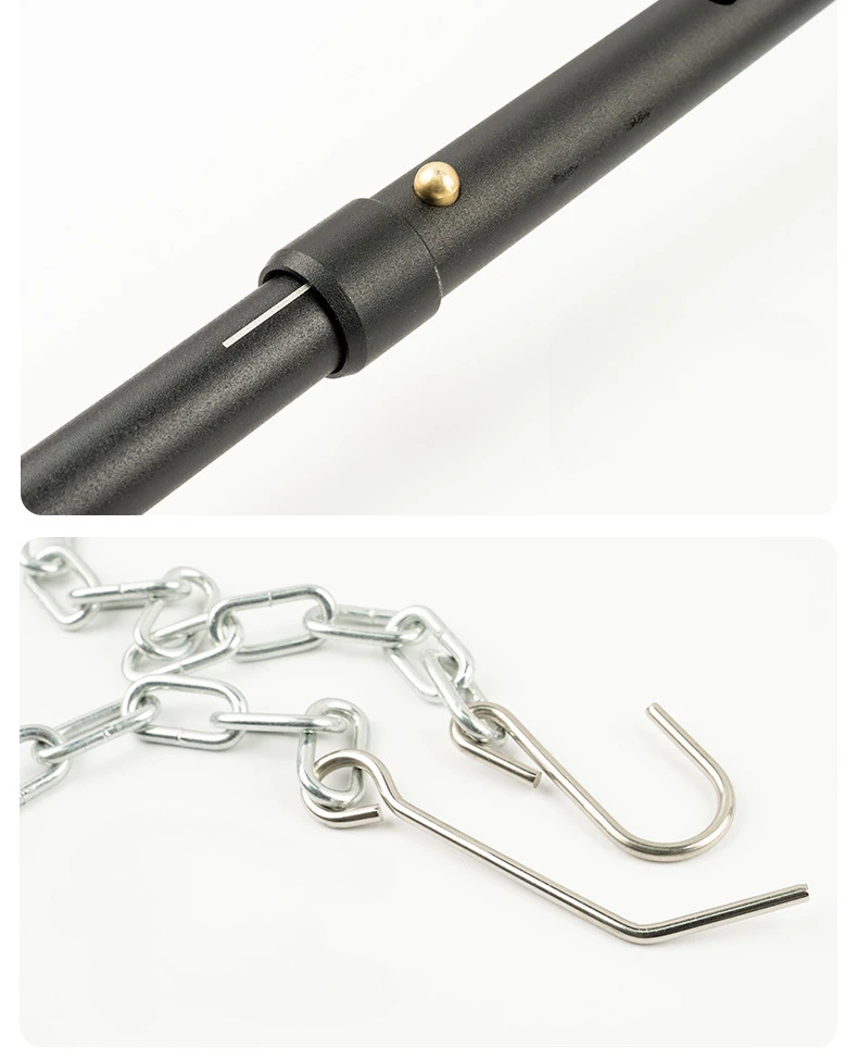 3 Sections Outdoor Camping Cooking Stand Durable Aluminum Alloy Tripod Hanging BBQ Grill for Campfire Picnic