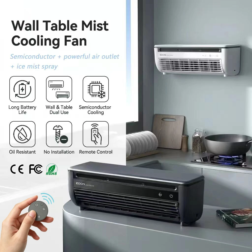Rechargeable Charging Cooling Fan, Cordless, Portable, Wall - detail 4
