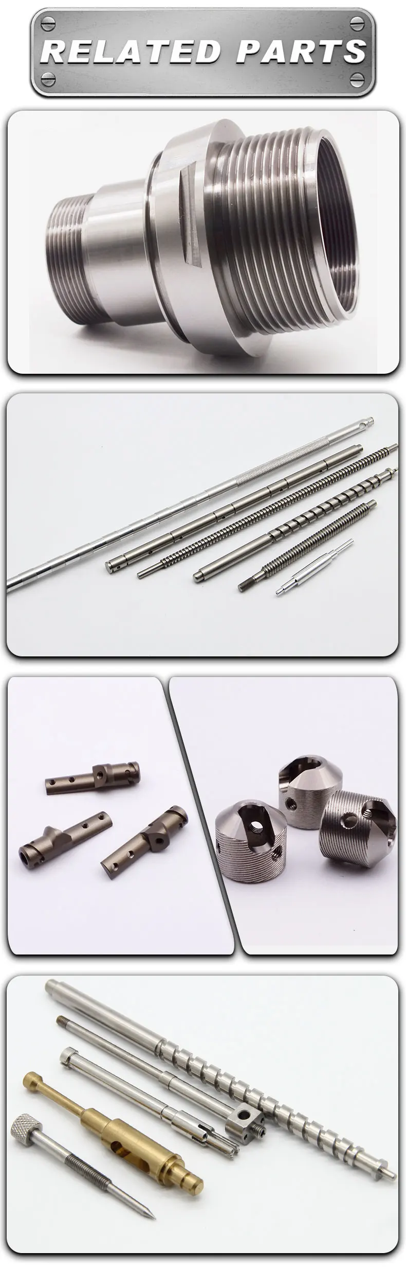 High quality customized precision metal cnc lathe turning small stainless steel pen parts