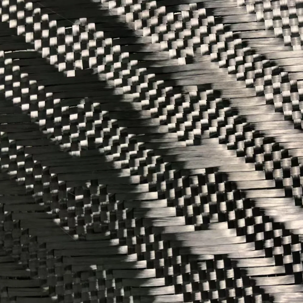 High Quality 3k 240G lightning Pattern Carbon Fiber Jacquard Fabric High Quality 3k 240G lightning Pattern Carbon Fiber Jacquard Fabric