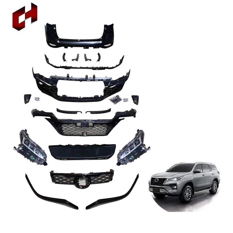 Body Kit For Toyota Fortuner 20142020 Change To 2021 Include Front And Rear Bumper With Grille