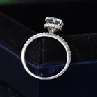Emerald Hot Sale Factory Direct Emerald Couples Jewelry Wedding Balck Zirconium 8*8 High Carbon Drill Rings