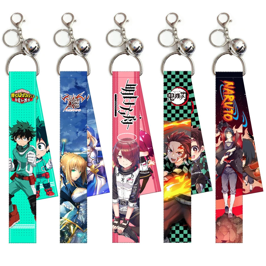 anime lanyard keychain