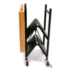 Top Hot Selling Top Quality Solid Wood Panel Folding Iron Dining Cart