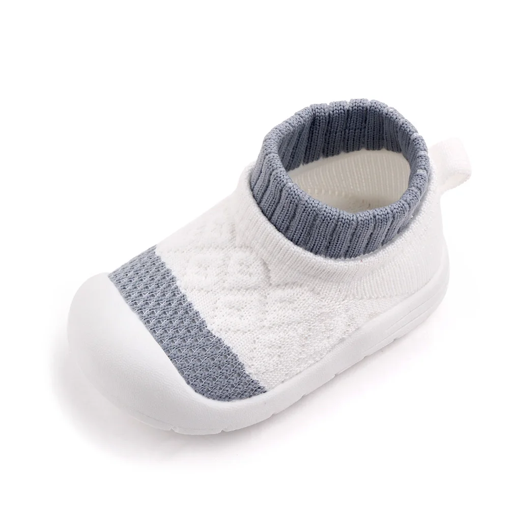 Spring and Autumn New Baby Color Flying Fabric Soft Soled Children's Toddler Socks Shoes supplier