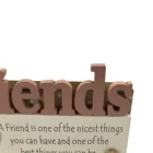 Friends Modern Friends Pink Cutout 3D Home Decoration Crafts Decor Small Wooden Standing Words Letters Stand