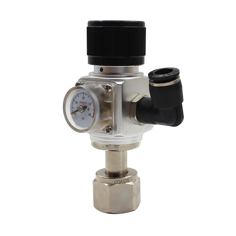 product homebrew mini draft beer co2 regulator with adapter extended aluminum valve-2