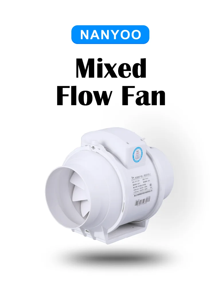 Inline Duct Fan, NANYOO, Plastic, 220V - detail 4