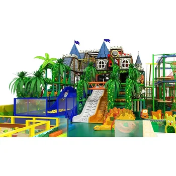 Cowboy Jungle Adventure Theme Business Plan Commercial Pvc Material Tree House Forest Kids Indoor Playground