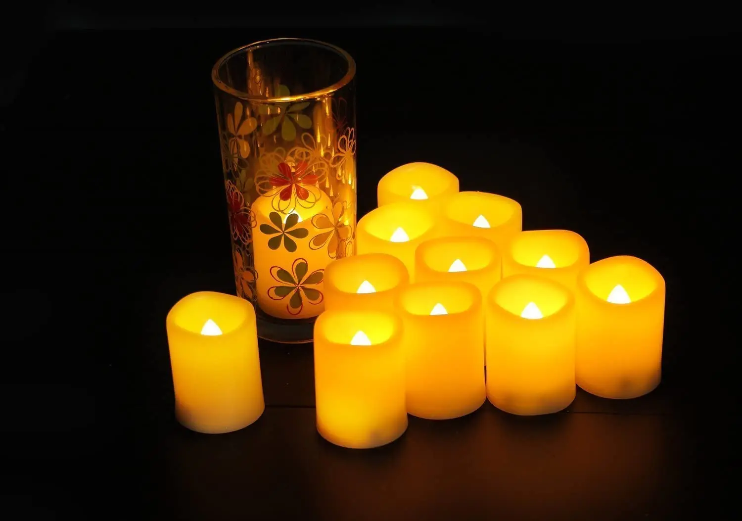 36 Pack Flameless Battery Operated Led Votive Candles Flickering