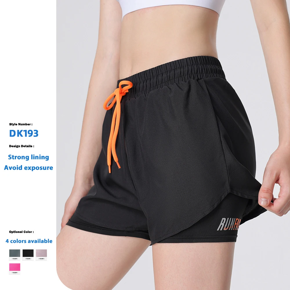 High Quality Casual Quick Dry Running Breathable Anti-Exposure Woman's Sports Shorts Loose Gym Girls Shorts