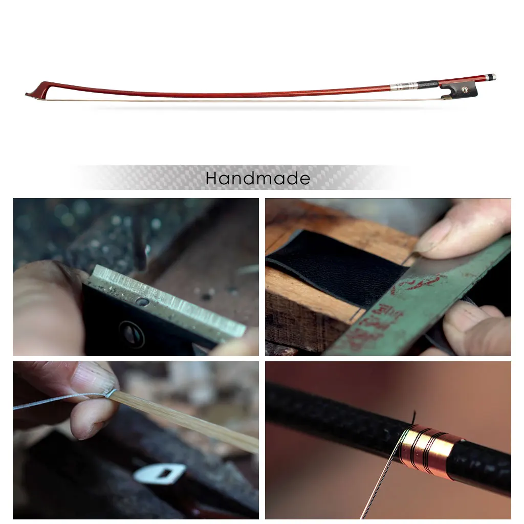 Naomi Advanced Strong Pernambuco Carbon Fiber Cello Bow Carbon Fiber