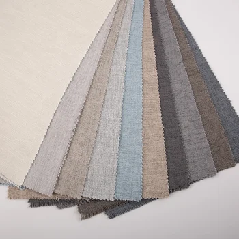 Best price home design fabric textiles for linen look dubai curtain fabric