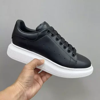 2024 new high quality women skateboarding shoes casual small white shoes white genuine leather shoes men