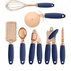 Multi-function Kitchen Gadgets 7 Piece Set Stainless Steel Silicone Kitchen Utensil