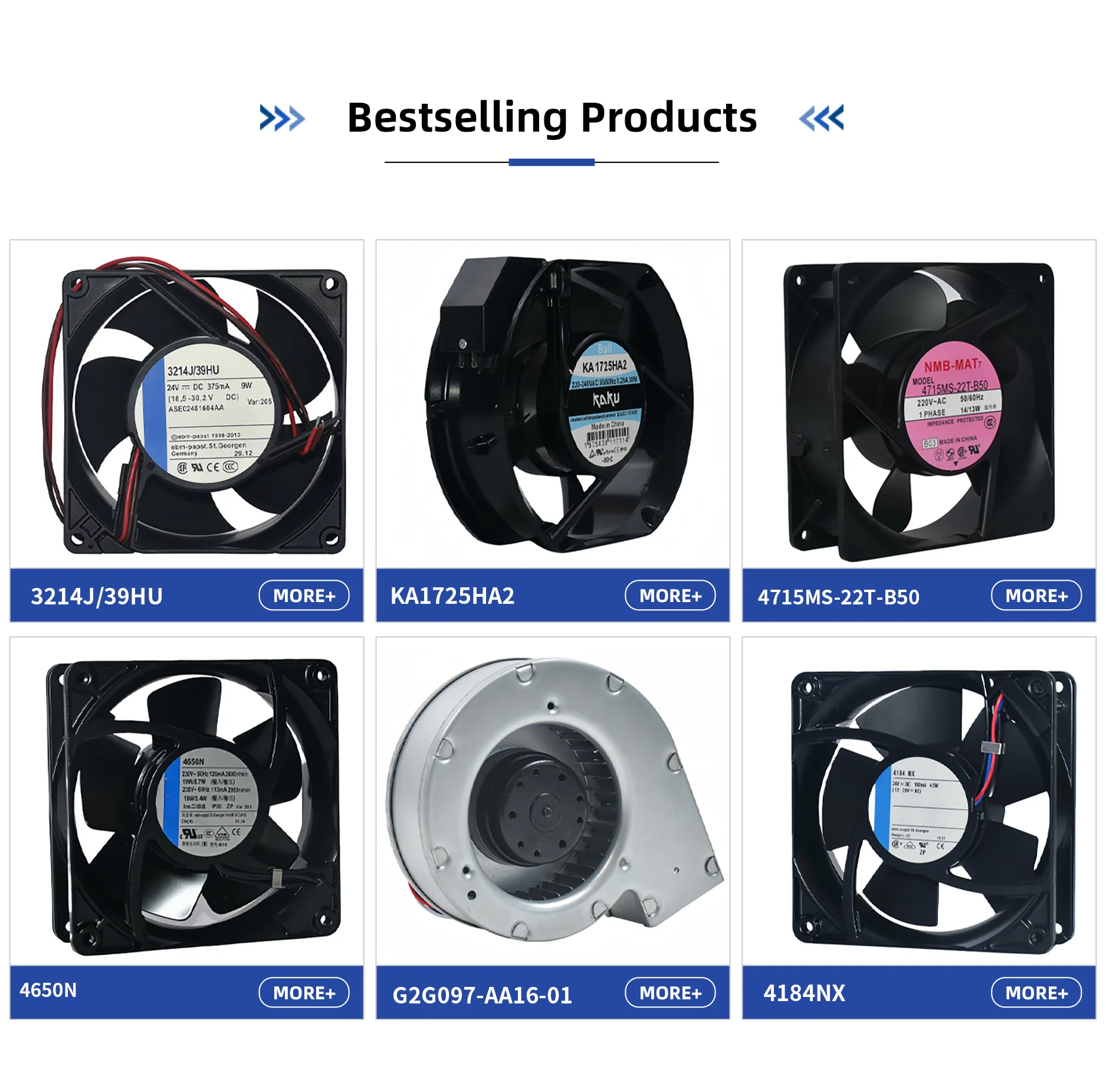 Axial Cooling Fan, W2E250-HL06-21, 220-240V, 0.51/0.66A, 28080 - detail 14