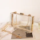 Evening Purse Wholesale Custom Design Evening Chain Party Bags Clear Acrylic Purse Handbag For Women