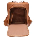 Baby Bag Baby Bag Backpack Luxury Handmade Vegan Leather Baby Diaper Bag Multi-function Nappy Backpack For Mommy