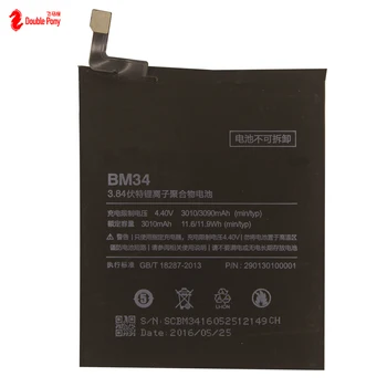 Factory price Replacement Oem High Quality Original Mobile Phone Battery BM34 For Xiaomi note pro