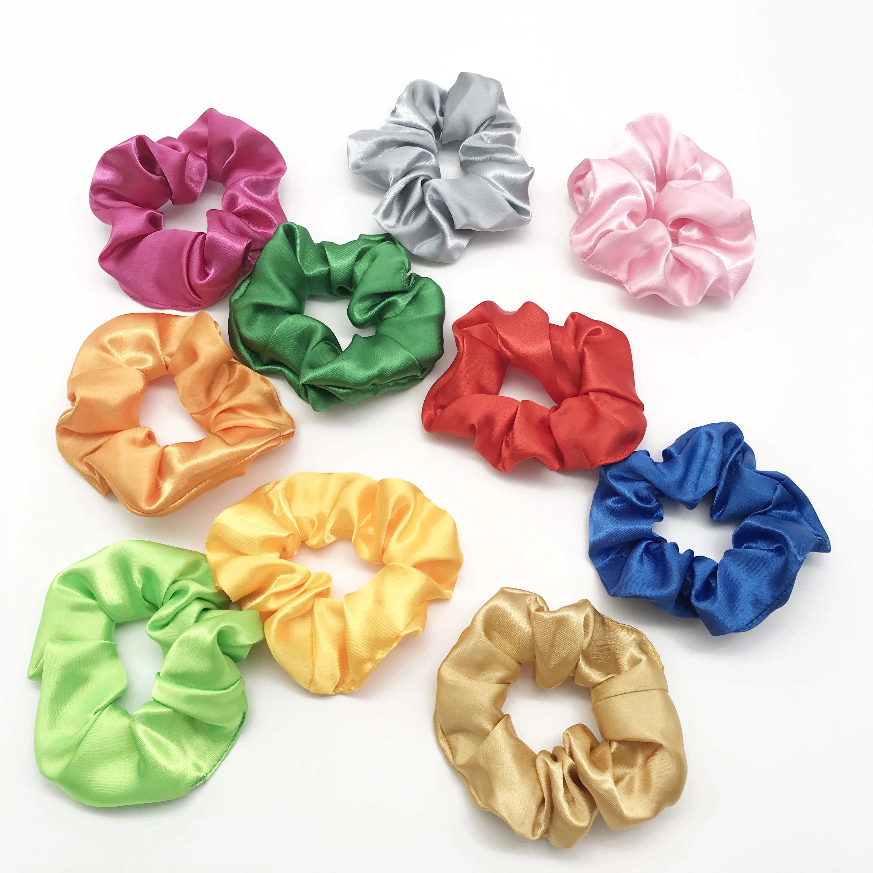 Wholesale Smooth Elastic Rubber Band Satin Big Elastic Scrunchies Hair Bands  For Women - Buy Scrunchies,Satin Scrunchies,Hair Bands For Women Product on  