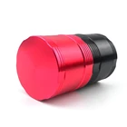 4 Layers Spice Herbal Smoke Crusher Grinder Tobacco Metal Grinder OEM Customized Logo Aluminum Design Material Origin