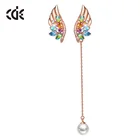 Earings Women Women Earrings Wing Colorful Crystal Jewelry Asymmetrical Earings For Women