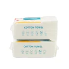 100% 100% Cotton Facial Tissue Soft Towel Non-woven Fabric Disposable Face Towel