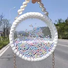 Bag Lady New Type 2021 Round Acrylic Braided Bag Chain Slanting Lady Cross Bag Transparent Shoulder Bag