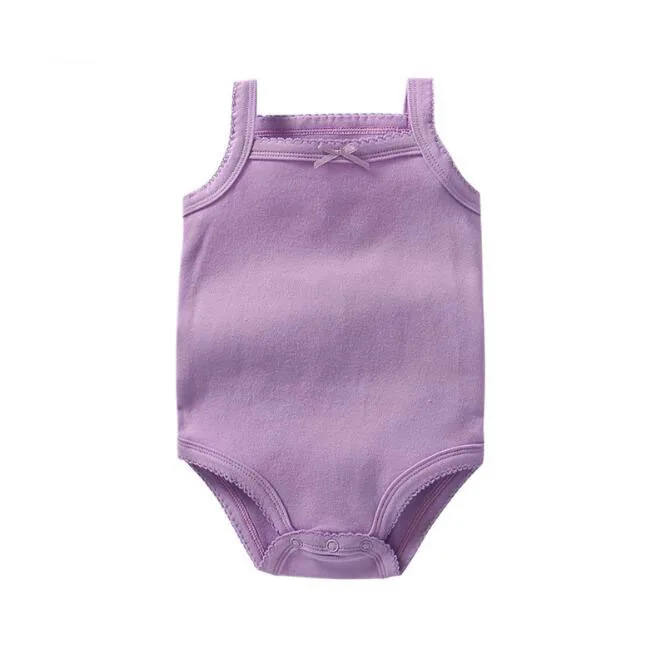 manufacturer Chinese Factory Wholesale Cost-effective Custom Sleeveless 100% Cotton newborn For Girls And Boys Baby Romper Cloth