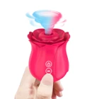 Sex 2021 Amazon Hot Trending Red Rose Shape Sex Toys Licking Tongue Vibrator For Nipple
