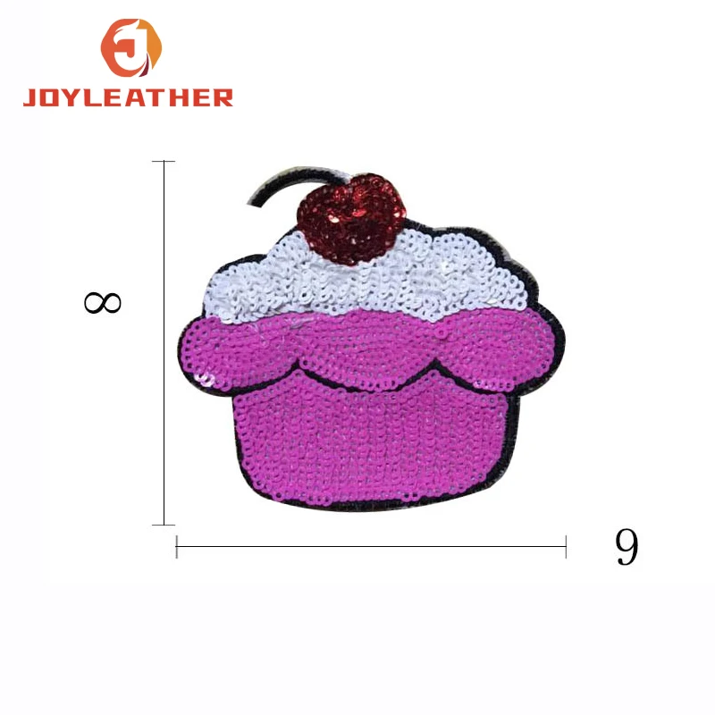 Wholesale Ice-cream Fashion Wholesale Cake Clothing DIY Children's Clothes Iron On Sequin Patches