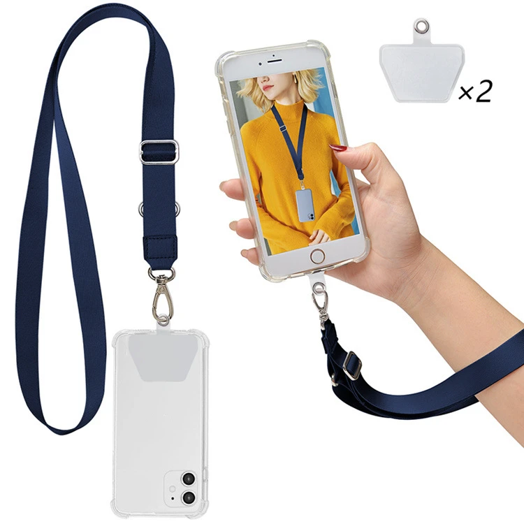 Phone Lanyard ¡­ MYECOGO Neck Lanyard and Wrist Lanyard Tether Key Chain Holder with Comfortable Lanyard Strap Universal for iPhone Phone Case Anchor Fit All Smartphones Gray Square 