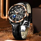 Oupinke 3268 High Quality Durable Using Various Popular Waterproof Luxury Wrist Leather Watches