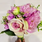 Factory Wholesale Handheld Wild Rose And Rose Combination For Home Decor Artificial Flowers