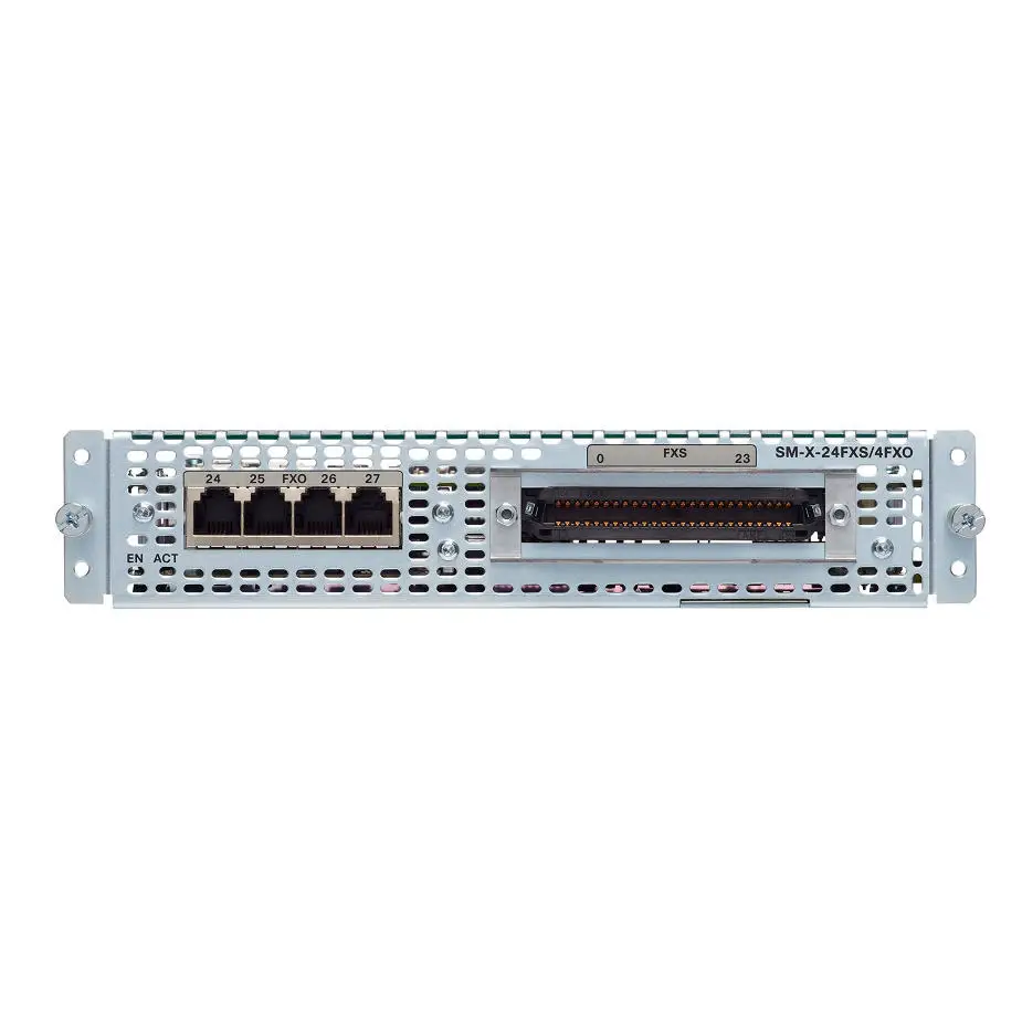 SM-X-24FXS/4FXO 24-port FXS and 4-port FXO Single-wide Service Module