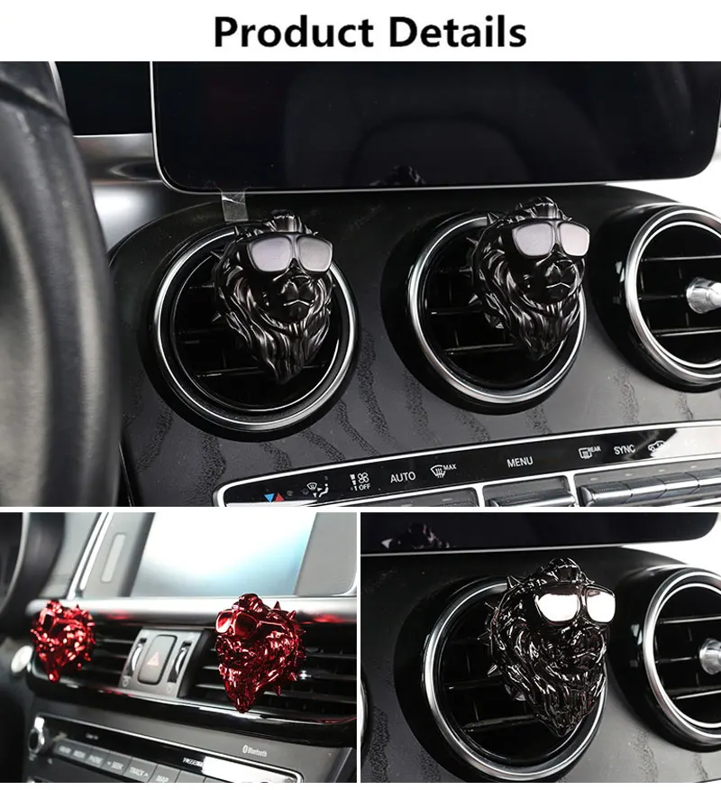 Long Lasting Liquid Floral Marine Lavender Vanilla Scent Mini Car Perfume Diffuser Vent Clip Air Freshener