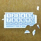 Tear Tamper Proof Label Easy To Tear Bottle Tamper Proof Seal Label Custom Tamper Evident Sticker