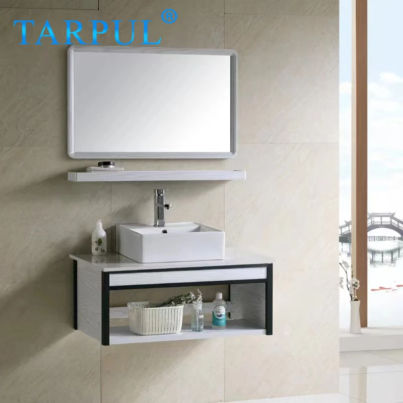 Tarpul Modern Sanitary Ware Rectangular Basin Sink Solid Surface Resin Kitchen Cabinet for Hotel Use supplier