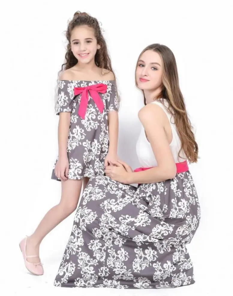 Mother Daughter Dress Summer Casual Mom And Kids Bow Waistband Sleeveless  Maxi Dresses Family Matching Clothes Q1801 - Buy Family Matching Outfits,Print  Mother Daughter Dresses,Holiday Sleeveless Long Dress Product on Alibaba.com