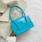 Bags Black 2021Colorful Ladies Women Wide Strap Lattice Pu Bags Shoulder Black Purse Designer Flap Handbag