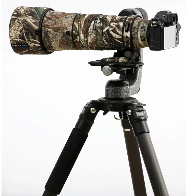 ROLANPRO Lens Camouflage Jas voor Sony FE 400-800mm F6.3-8 G OSS SEL400800G Regen Cover Lens Beschermende Mouw Beschermhoes-# 49 Gras Waterdicht