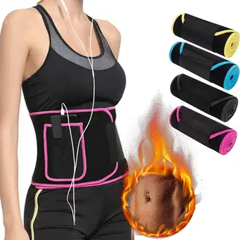 womens waist trainer Premium Quality Sweat Wrap Waist Slimming Trimmer Belt Basic Protection Rubber Breathable Adult