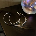 Fashion Earrings Hoop Hoop Drop Earrings Trendy Fashion Bowknot Chunky Earrings Hoop