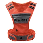Mesh Vest Outdoor Sports Flash Warning Reflective Riding Harness USB Charging LED Luminous Mesh Vest Vest